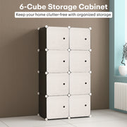 Wardrobe Organizer 6 Shelves -Textured